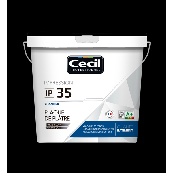 Peinture d'impression IP35 15L blanc plaque de plâtre CECIL 118845