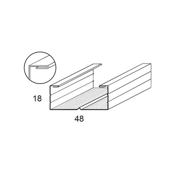 Fourrure métal 18/48 5,40m