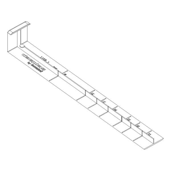 Solution Pro Raccord droit PVC gris clair 007 300mm ref 1158