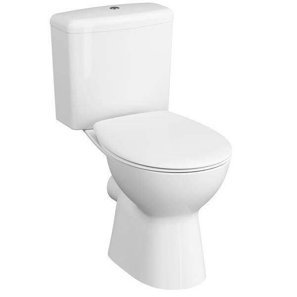 SENSEA - Abattant WC EASY - Carré - Plastique duroplast - Finition blanc  brillant