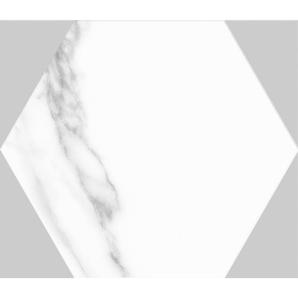 Carrelage hexagone SOUL blanc 27x23cm Ep.8,50mm