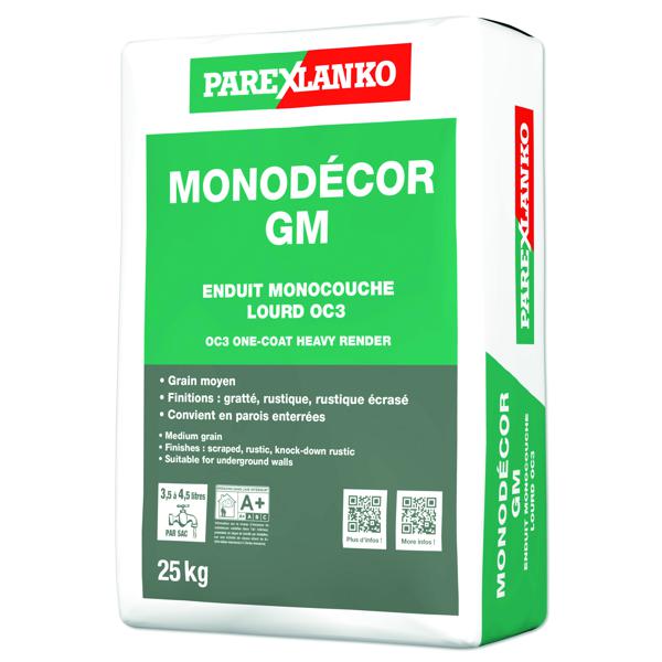 Enduit monocouche MONODECOR GM G00 sac 25Kg