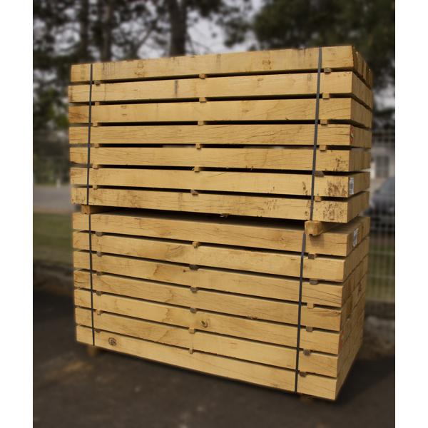 TRAVERSE CHENE NON TRAITE 4 ARETES VIVES 120X200MM 2,60M