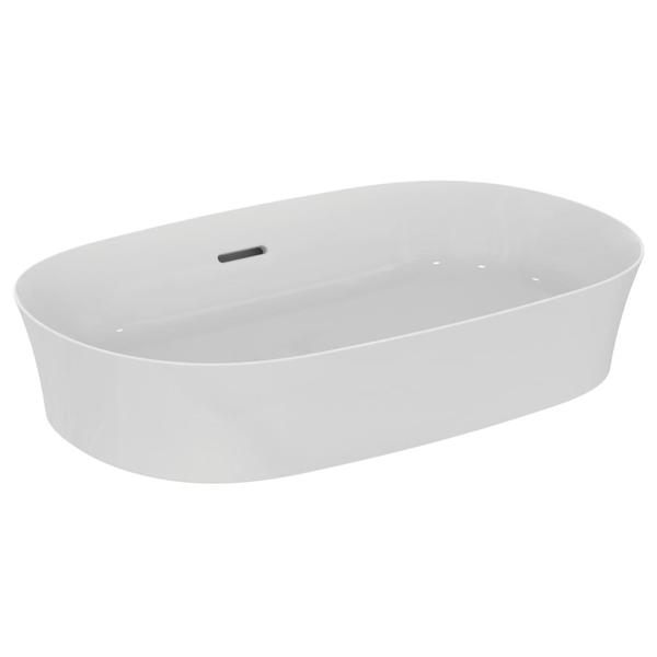 lavabo salle de bain, en composite minérale, 75x32.5 cm