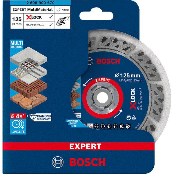 Disque à tronçonner Expert for Metal X-Lock 125x2,5 Plat Bosch 2608619255 -  Outillage
