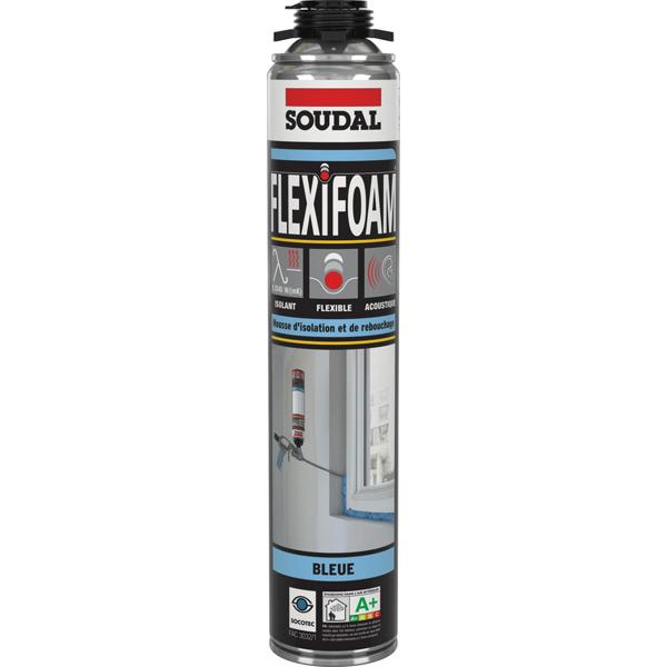 Mousse FLEXIFOAM PU + pistolet + nettoyant box 10 cartouches 750ml