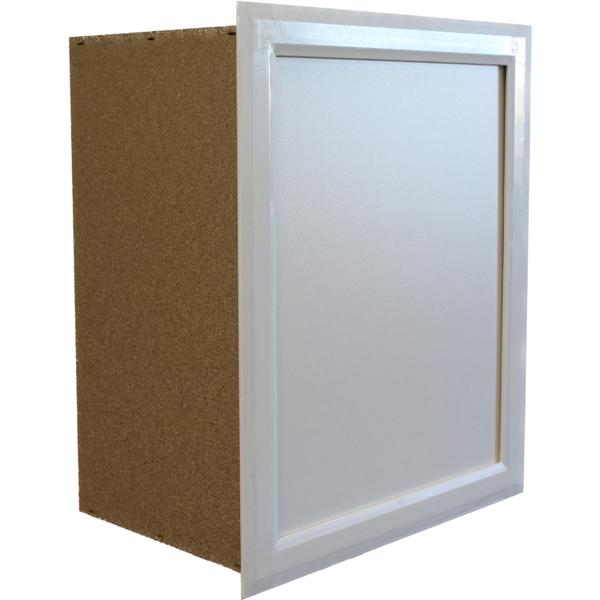 Trappe bois isolée + rehausse Ep.100mm 26cm 59x59cm couvre joint PVC