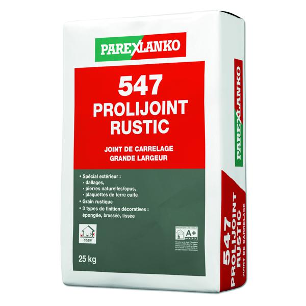 Mortier joint PROLIJOINT RUSTIC gris 547 sac 25kg