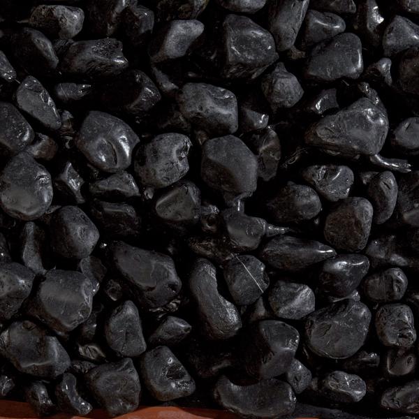 Midwest Hearth Galets décoratifs naturels noirs polis de 2,5 cm à 7,6 cm  (sac de 2,3 kg)