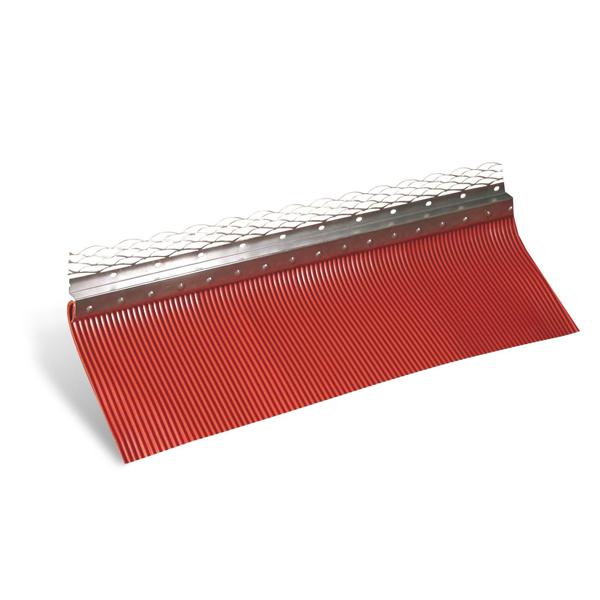 Bande Solin Zinc Plomb plissé rouge - Aménagement extérieur