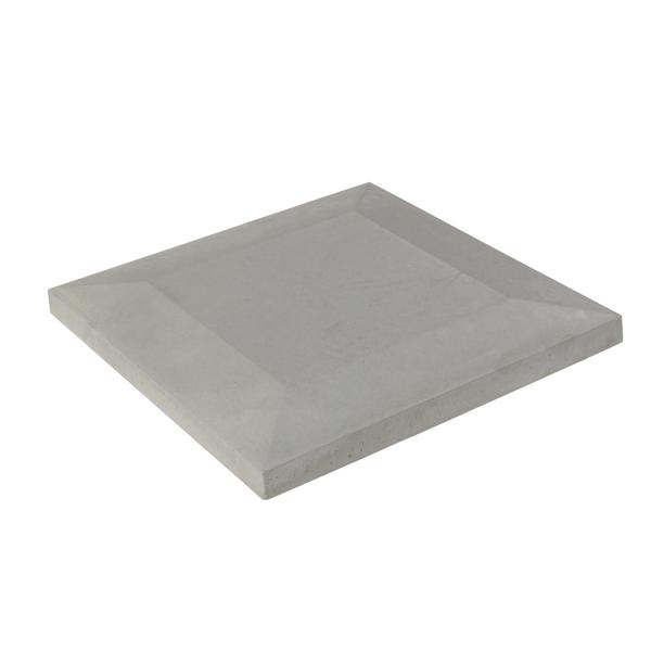 Chapeau de pilier 50 plat 1/2 PENTE gris