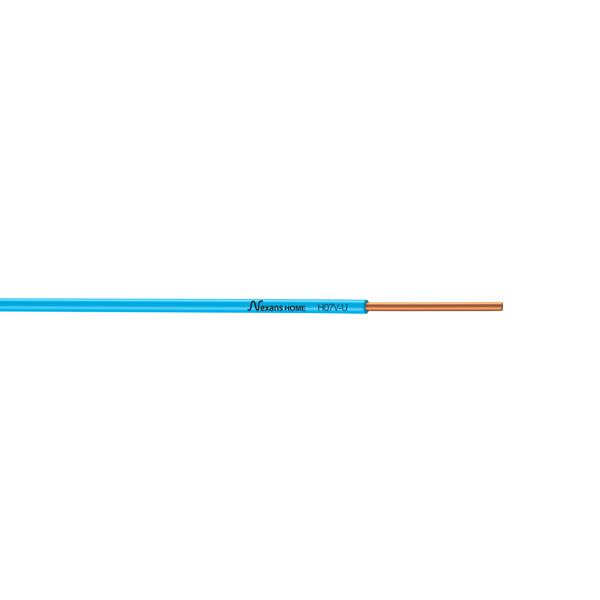 Fil rigide HO7V-U 1,5mm² bleu 100m