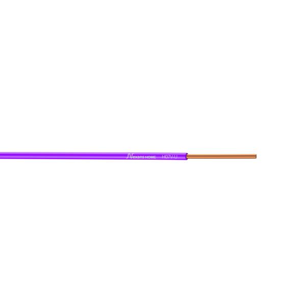 Fil rigide HO7V-U 1,5mm² violet 100m