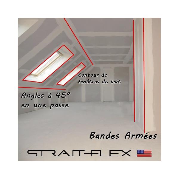 Bande Armée Semin Pour Angles De Placo - Renfort D'Angles Sortants - Rouleau De 30m Pour Joints De Plaques De Plâtre